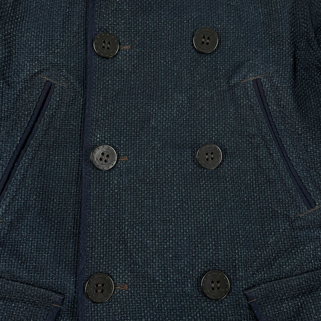 RRL(ダブルアールエル)のRRL ダブルアールエル Limited Edition Indigo PEA COAT 刺子生地 ピーコート ネイビー サイズS 正規品 / 32126 メンズのジャケット/アウター(ピーコート)の商品写真