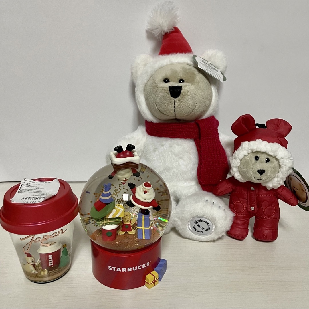 【新品未使用】Starbucks ホリデー☃︎スノードーム＆べアリスタ セット☆