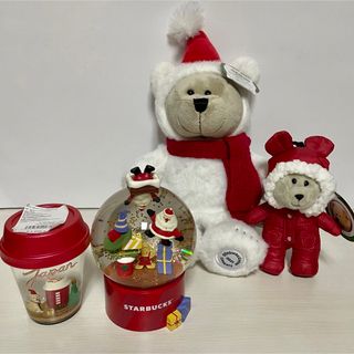 スターバックス(Starbucks)の【新品未使用】Starbucks ホリデー☃︎スノードーム＆べアリスタ セット☆(置物)