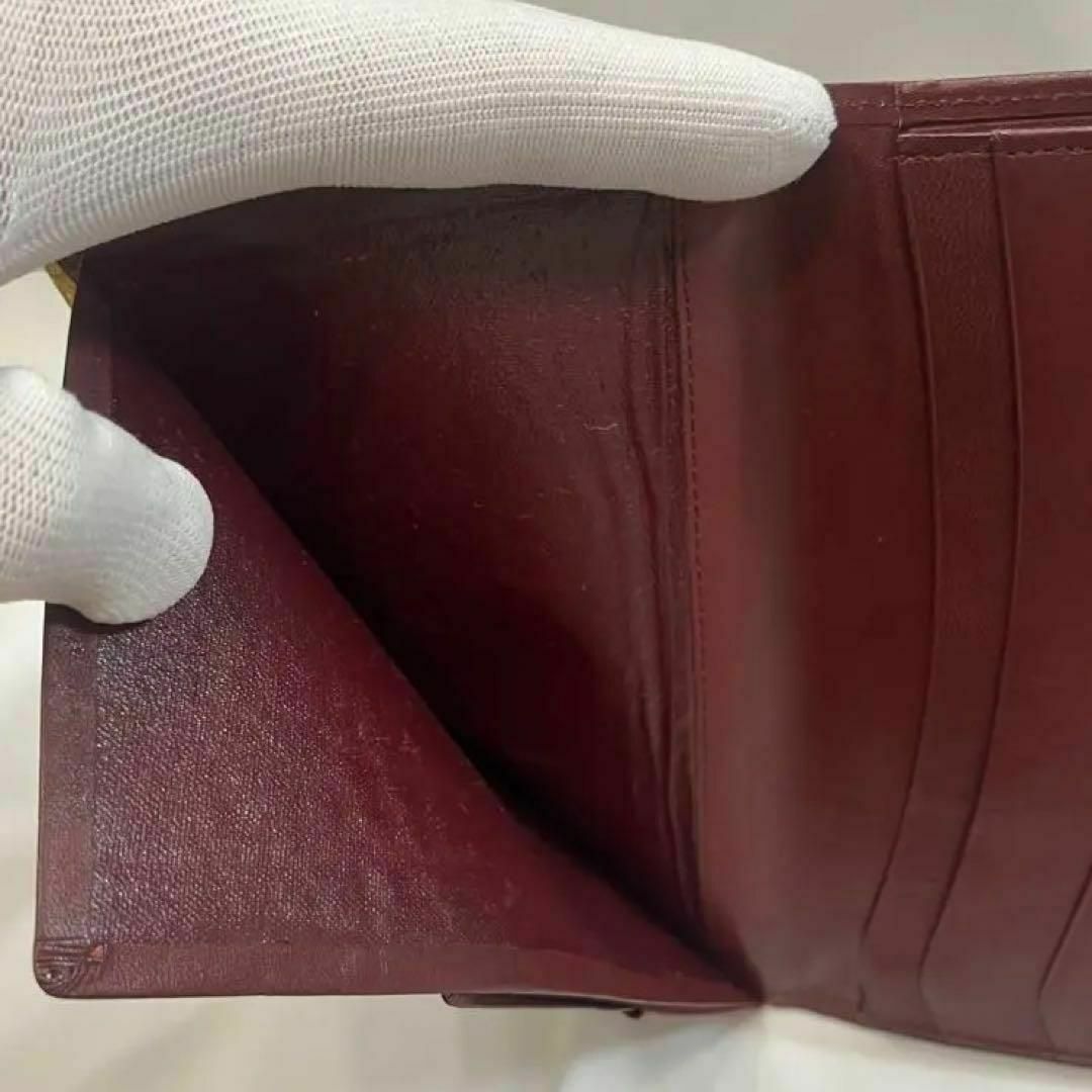 Cartier - Cartier カルティエ マストライン 長財布 お札入れ 赤