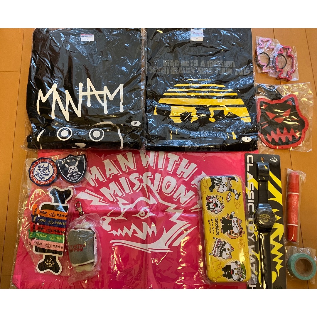 MAN WITH A MISSION - ★マンウィズ・トレーナー＆Tシャツ＆バッグ他10点★未使用！おまけ付！MWAM