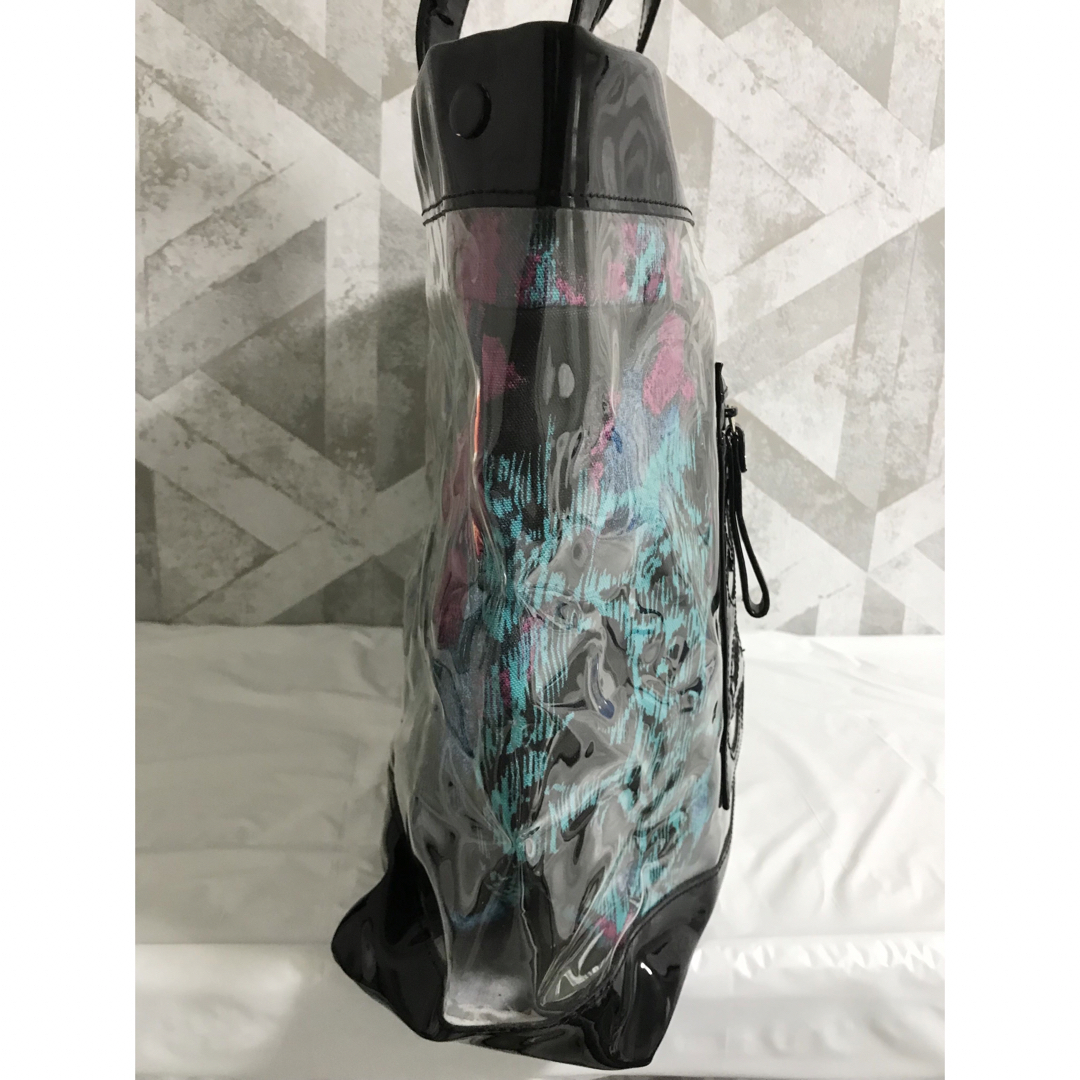 高質 【美品】シーバイクロエ PVC 巾着袋付き ハンドバッグ クリア