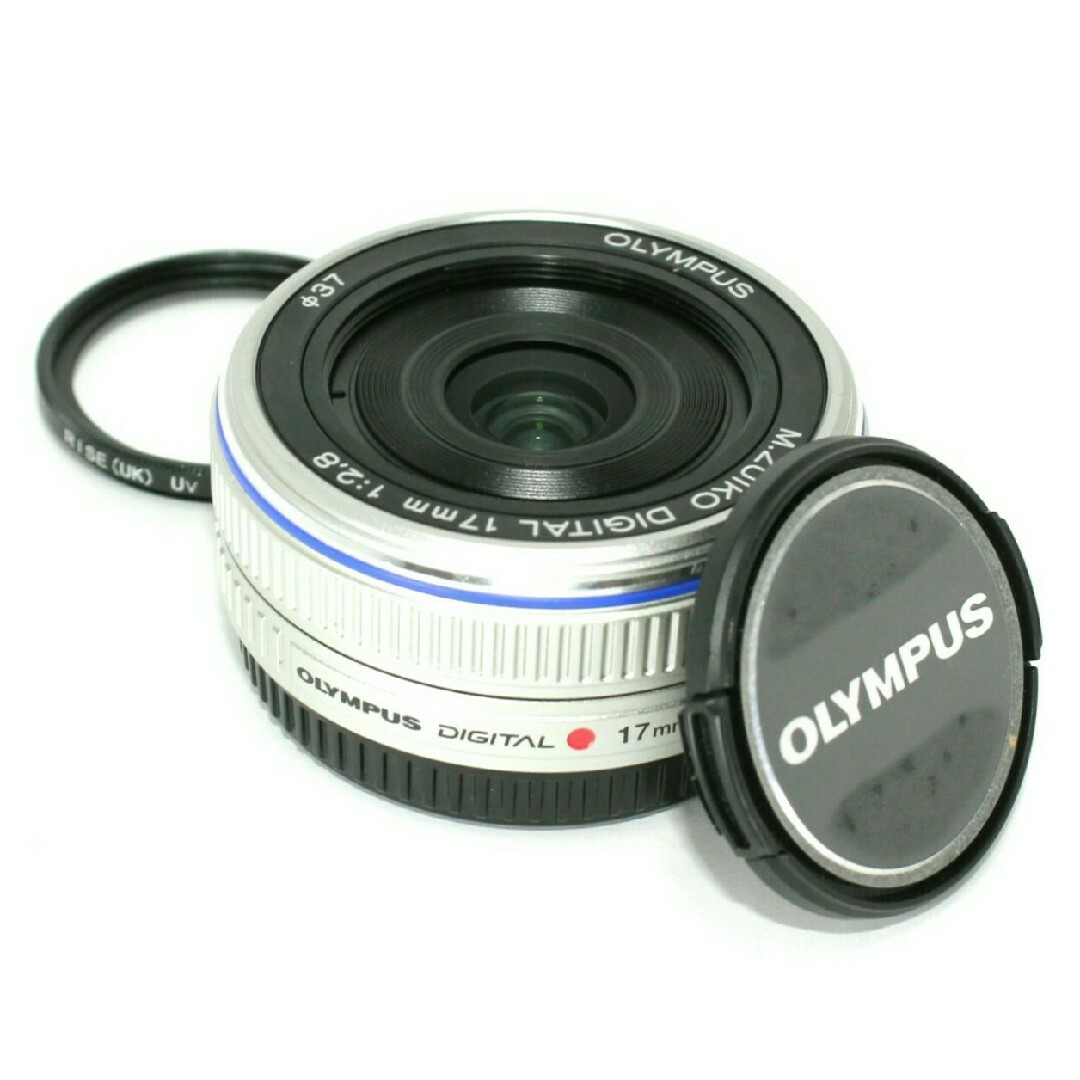 OLYMPUS - OLYMPUS 17mm パンケーキレンズ☆単焦点レンズ シルバー✨美