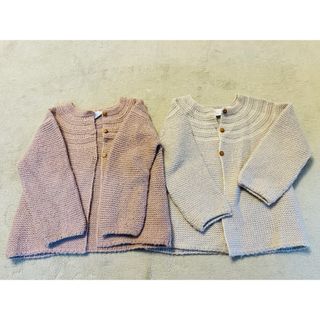 ザラキッズ(ZARA KIDS)のZARAキッズ　98cm ニットカーディガン　2枚セット(ニット)