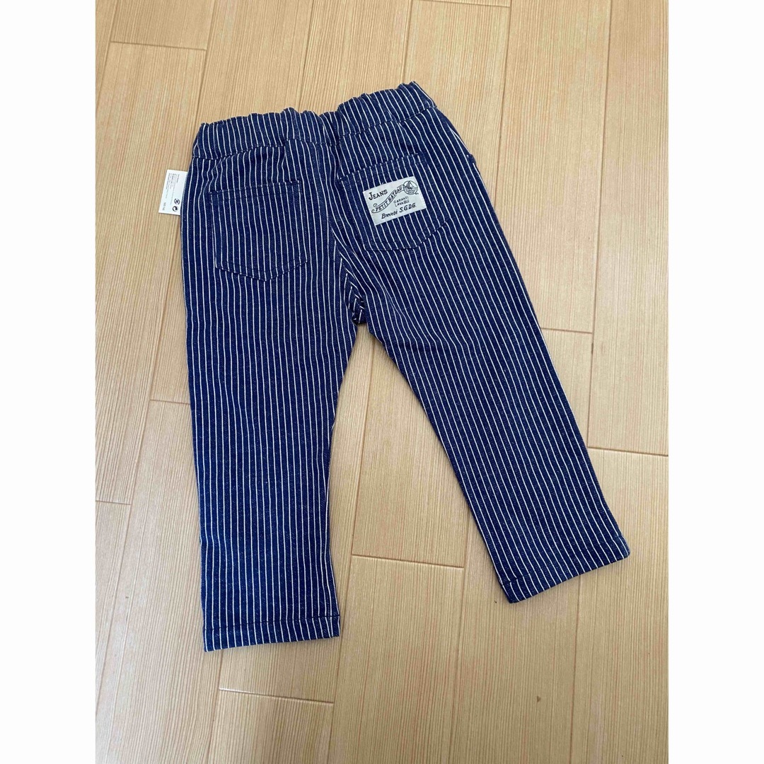 PETIT BATEAU(プチバトー)の専用　★新品未使用★プチバトー　ヒッコリーストライプパンツ キッズ/ベビー/マタニティのベビー服(~85cm)(パンツ)の商品写真