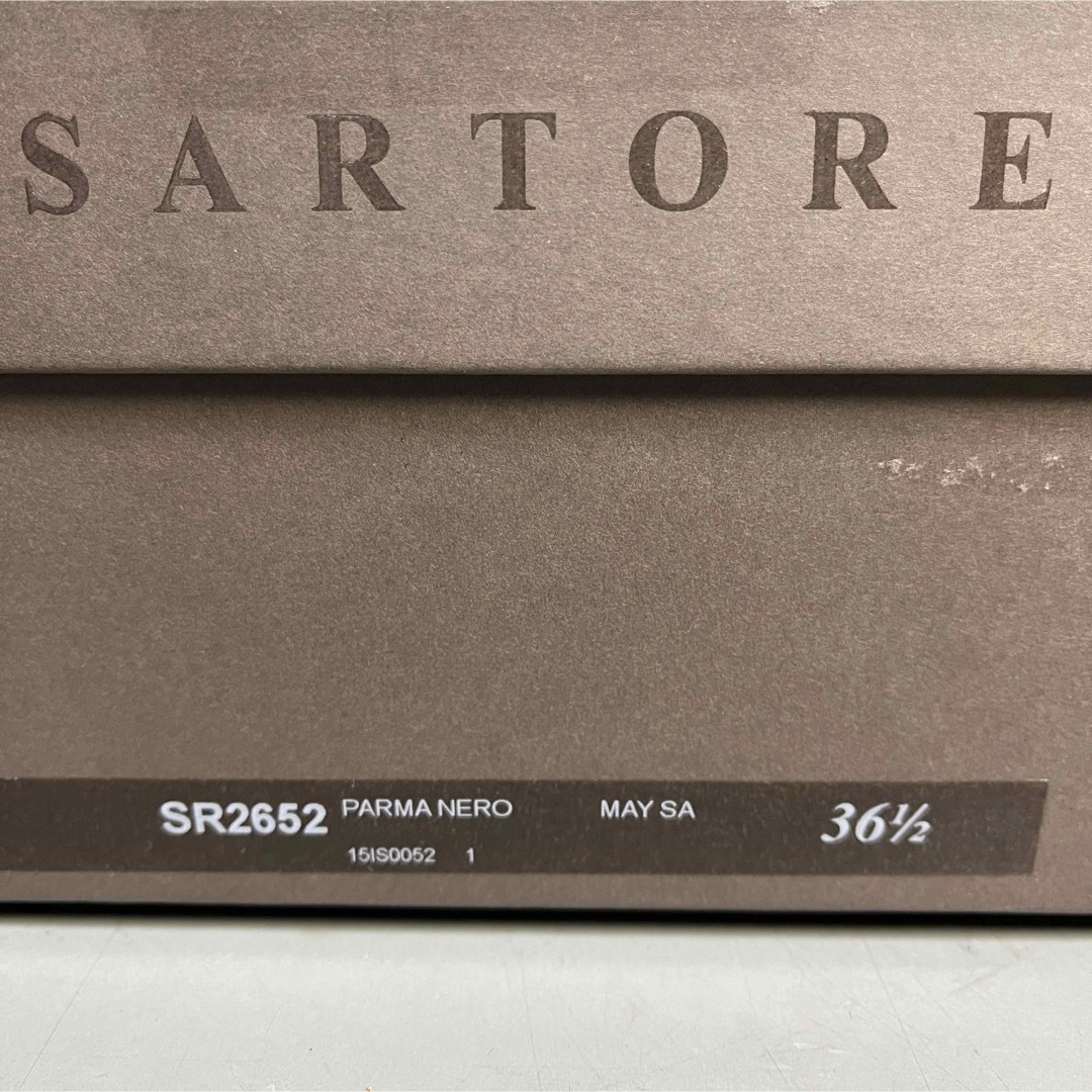 SARTORE - 36.5 SARTORE シングルベルト ロングブーツ 黒 サルトル