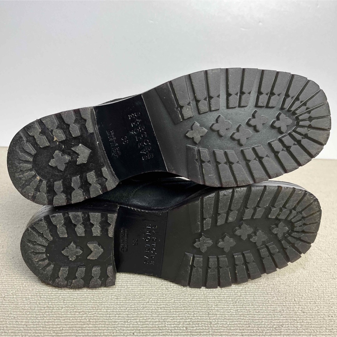SARTORE - 36 SARTORE レースアップ ショートブーツ 黒 ワークブーツ ...
