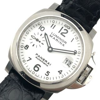 パネライ PANERAI ルミノールマリーナ1950 3デイズアッチャイオ PAM01499 ホワイト文字盤 SS/レザーストラップ 自動巻き メンズ 腕時計