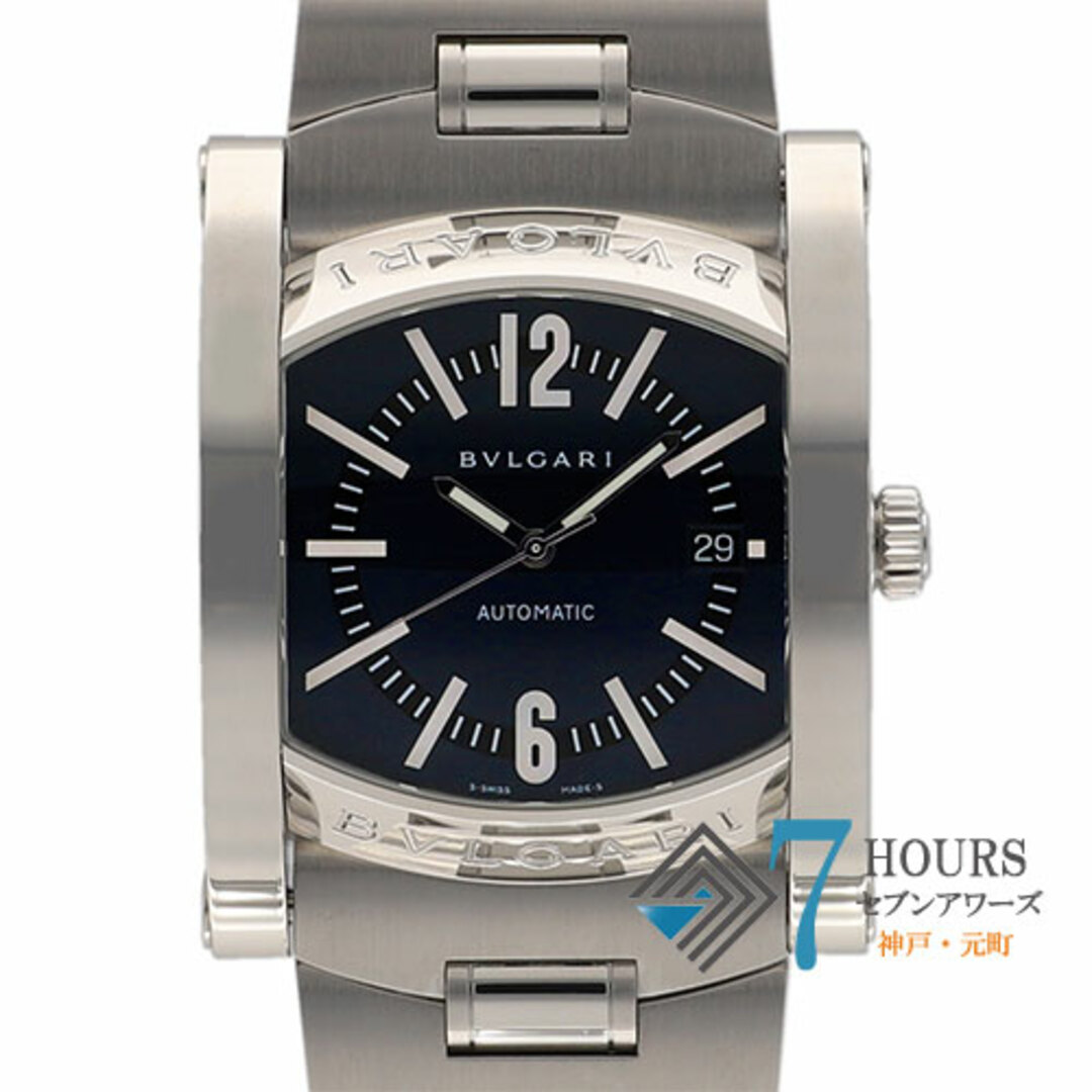 【89336】BVLGARI ブルガリ  AA48C14SSD アショーマ ダークブルーダイヤル SS 自動巻き 保証書 当店オリジナルボックス 腕時計 時計 WATCH メンズ 男性 男 紳士