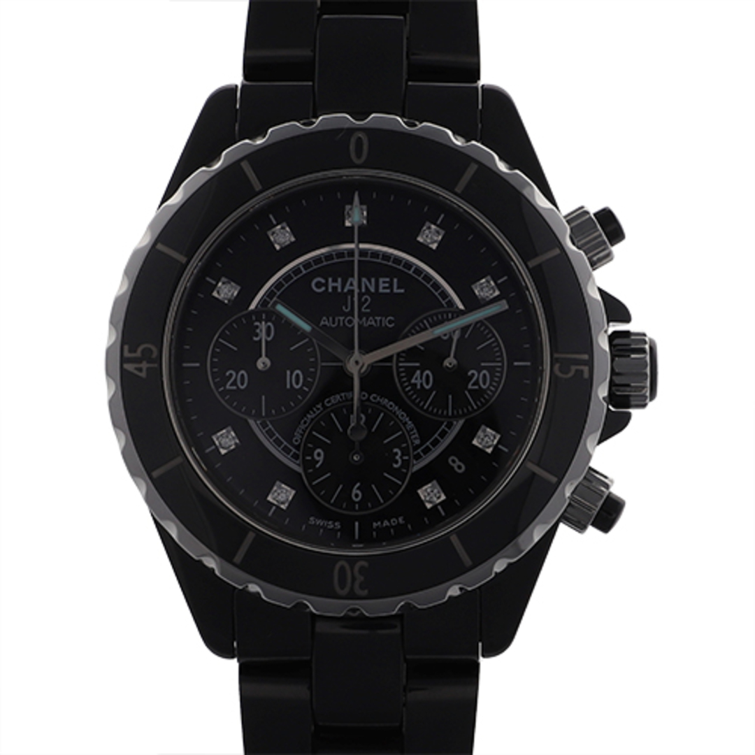 【100884】CHANEL シャネル  H2419 J12 クロノグラフ ブラック9ＰＤダイヤル 自動巻き 当店オリジナルボックス 腕時計 時計 WATCH メンズ 男性 男 紳士