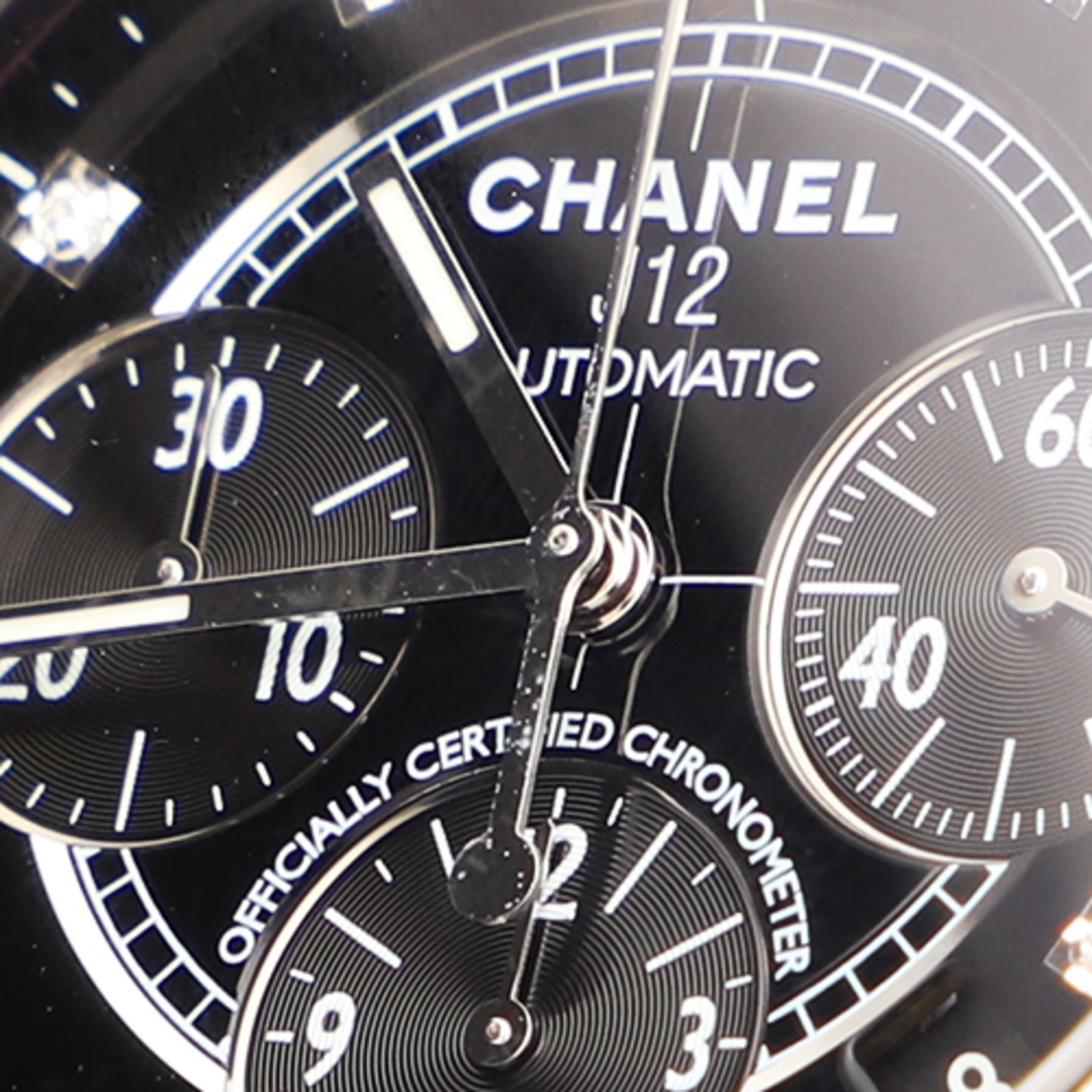 【100884】CHANEL シャネル  H2419 J12 クロノグラフ ブラック9ＰＤダイヤル 自動巻き 当店オリジナルボックス 腕時計 時計 WATCH メンズ 男性 男 紳士