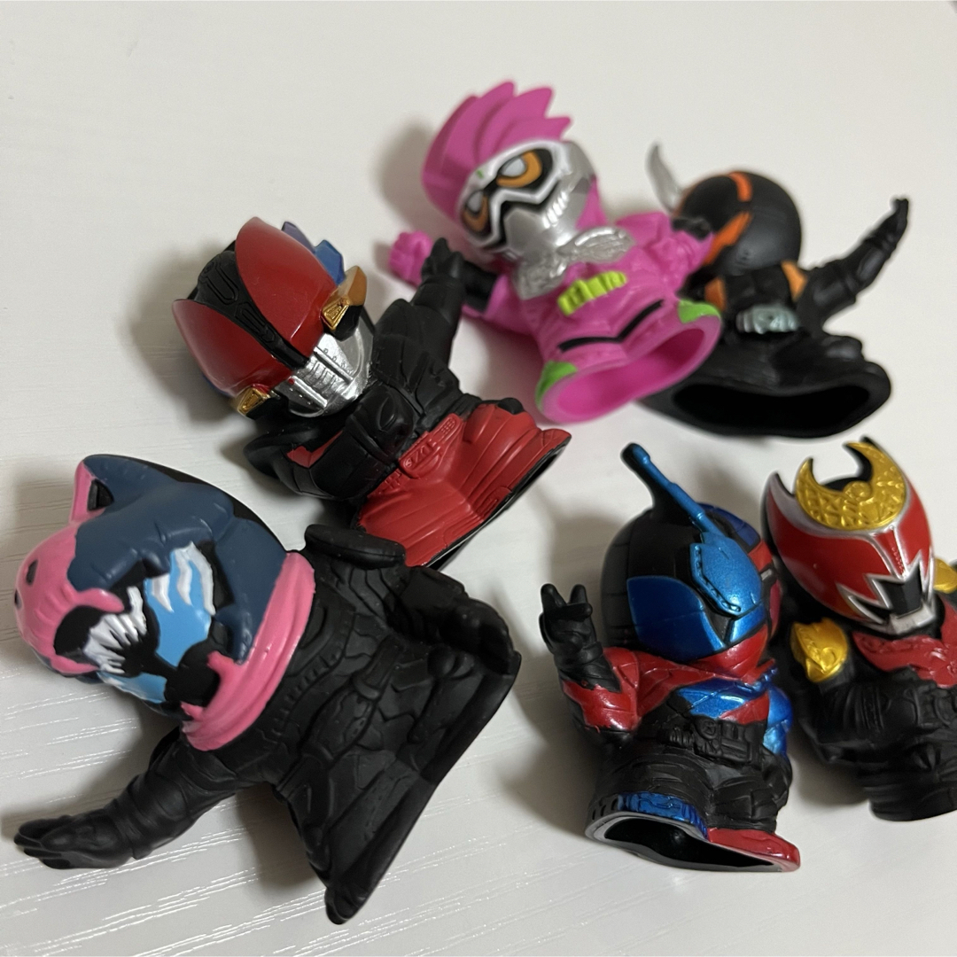 BANDAI バンダイ 仮面ライダーキッズ 食玩 指人形 6個 まとめ