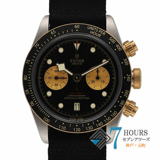 チュードル(Tudor)の【107102】TUDOR チュードル  79363N ブラックベイ クロノ ブラックダイヤル YG/SS 自動巻き ギャランティーカード 純正ボックス 腕時計 時計 WATCH メンズ 男性 男 紳士【中古】(腕時計(アナログ))