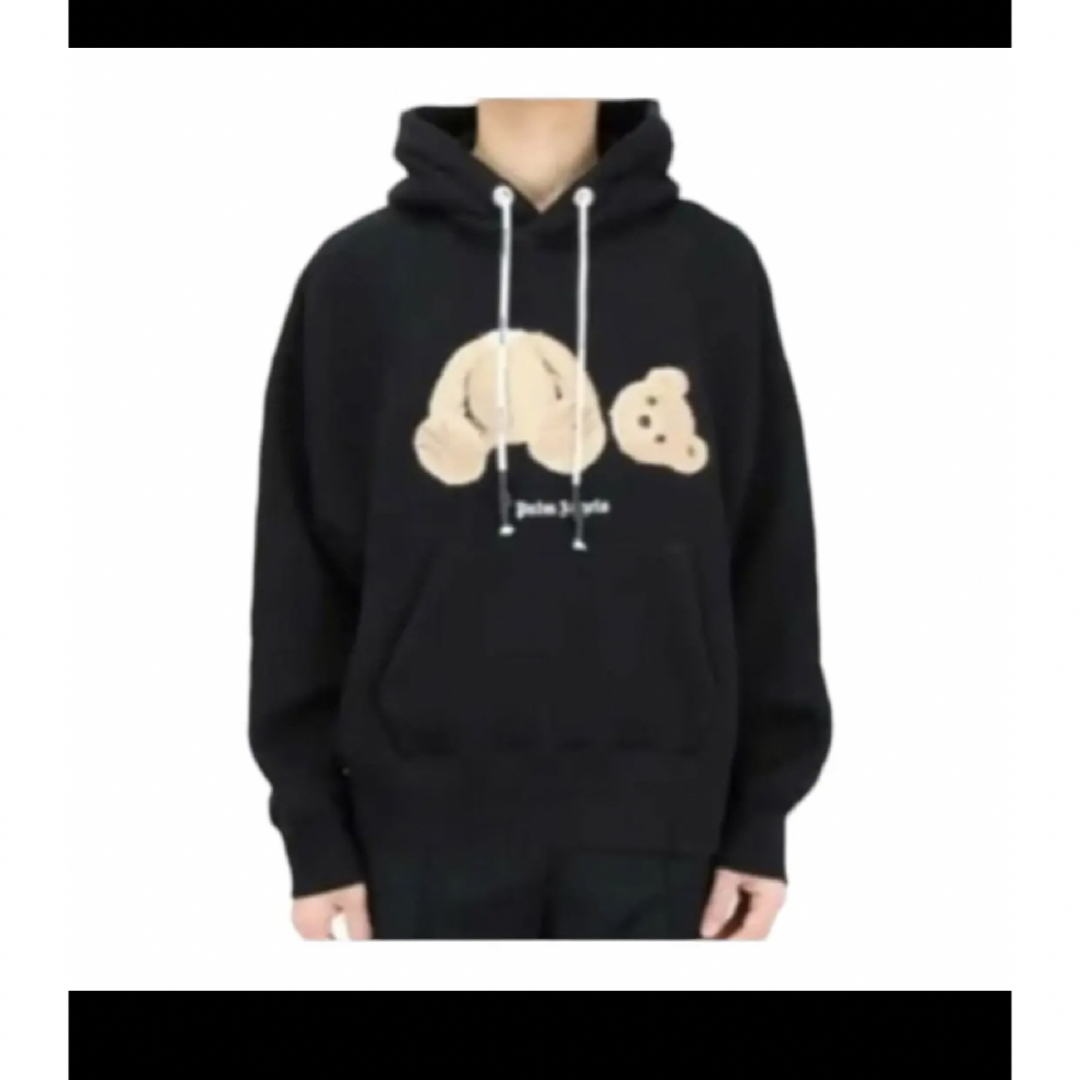 PALM ANGELS BEAR HOODY BLACK L パームエンジェルス