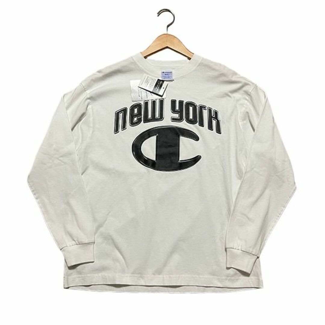 【新品】Champion new york　ロング　Tシャツ　ホワイト　S