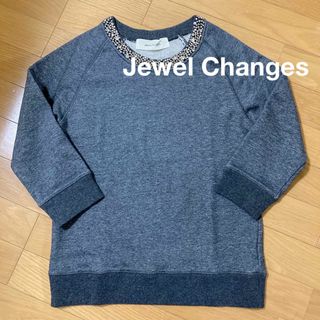 ジュエルチェンジズ(Jewel Changes)のJewel Changes（ジュエルチェンジズ） ビジュー付スウェット(トレーナー/スウェット)