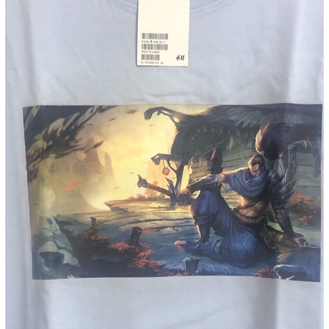 H&M(エイチアンドエム)の未使用タグ付 H&M リーグオブレジェンド ヤスオ Tシャツ XL  ゲーム メンズのトップス(Tシャツ/カットソー(半袖/袖なし))の商品写真