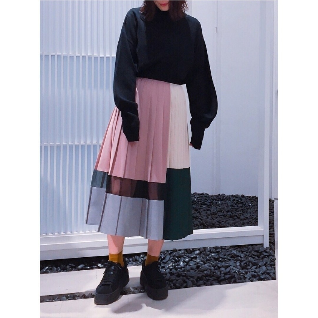 UNITED TOKYO♡ブロックプリーツスカート
