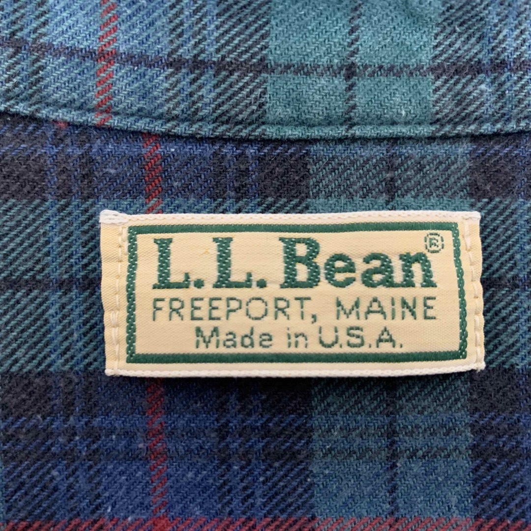 L.L.Bean VINTAGE USA製 コットンチェックネルシャツ 2XL