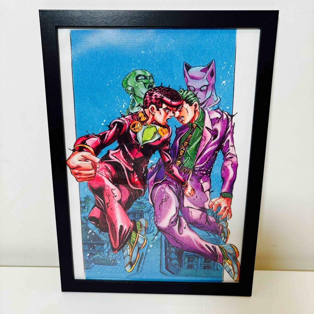額付きポスター】JOJO ジョジョの奇妙な冒険 第4部 仗助 吉良吉 額付きポスター】JOJO ジョジョの奇妙な冒険 第4部 仗助 吉良吉