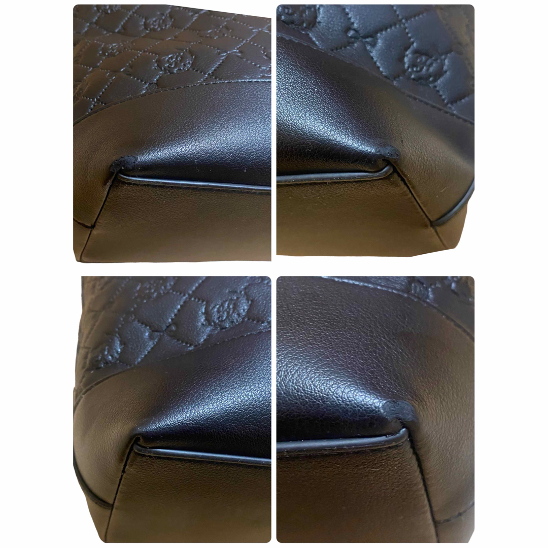 Maison de FLEUR(メゾンドフルール)の✨極美品✨メゾンドフルール トートバッグ A4 モノグラム 金ロゴ ブラック レディースのバッグ(トートバッグ)の商品写真