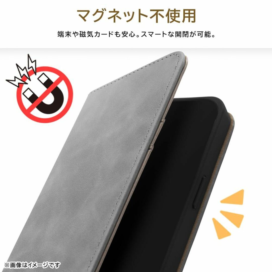 【色: ブルー】デジタルアルキミスト iPhone15 Pro ケース 手帳型 4