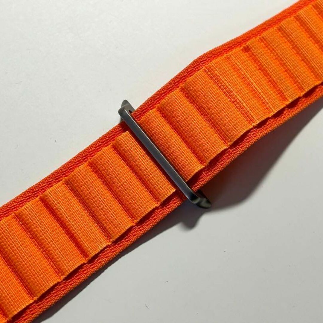 【美品・箱なし】純正 アップルウォッチ49mm M アルパインループ・オレンジ③
