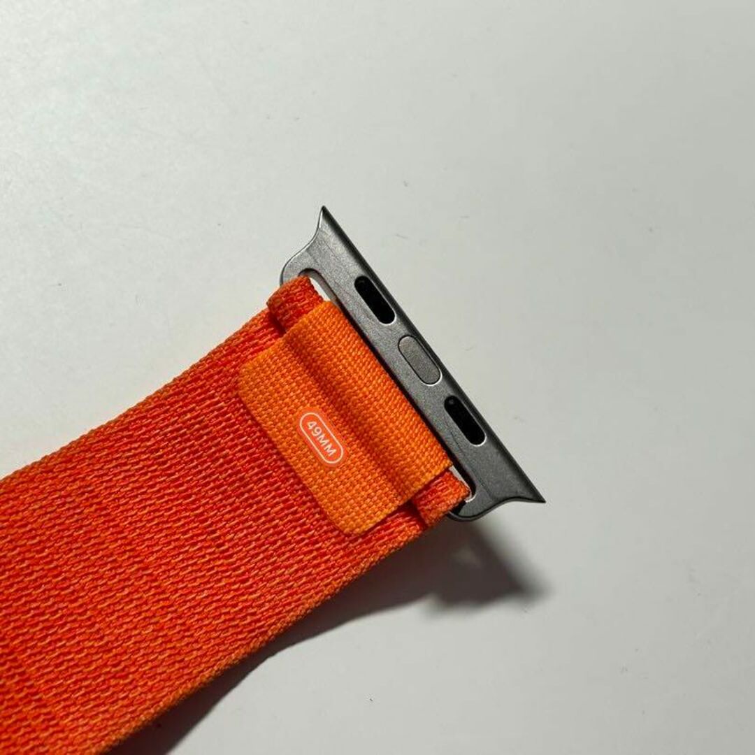 【美品・箱なし】純正 アップルウォッチ49mm M アルパインループ・オレンジ③