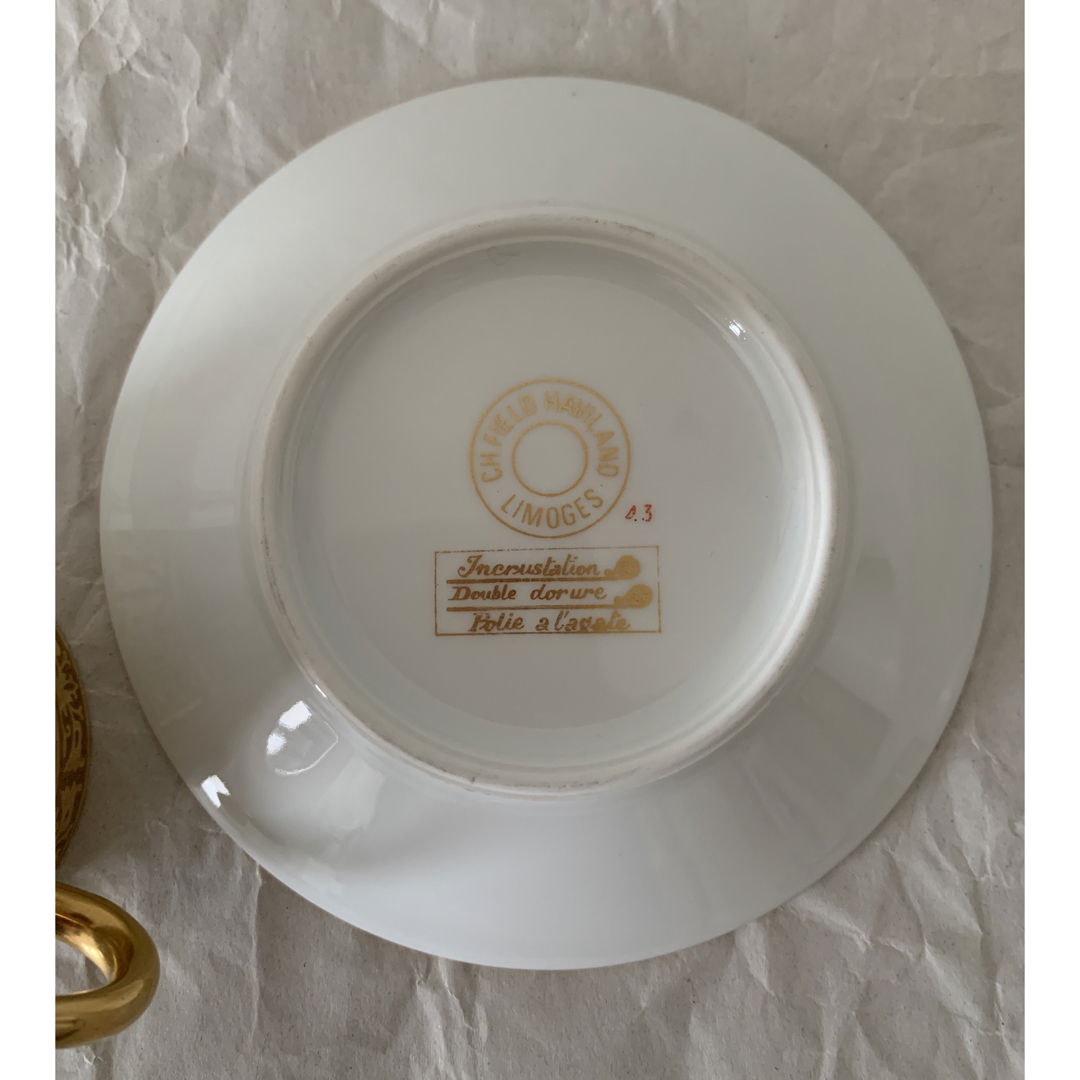 Haviland(アビランド)のHAVILAND LIMOGES アビランド  デミタスカップ＆ソーサー インテリア/住まい/日用品のキッチン/食器(食器)の商品写真