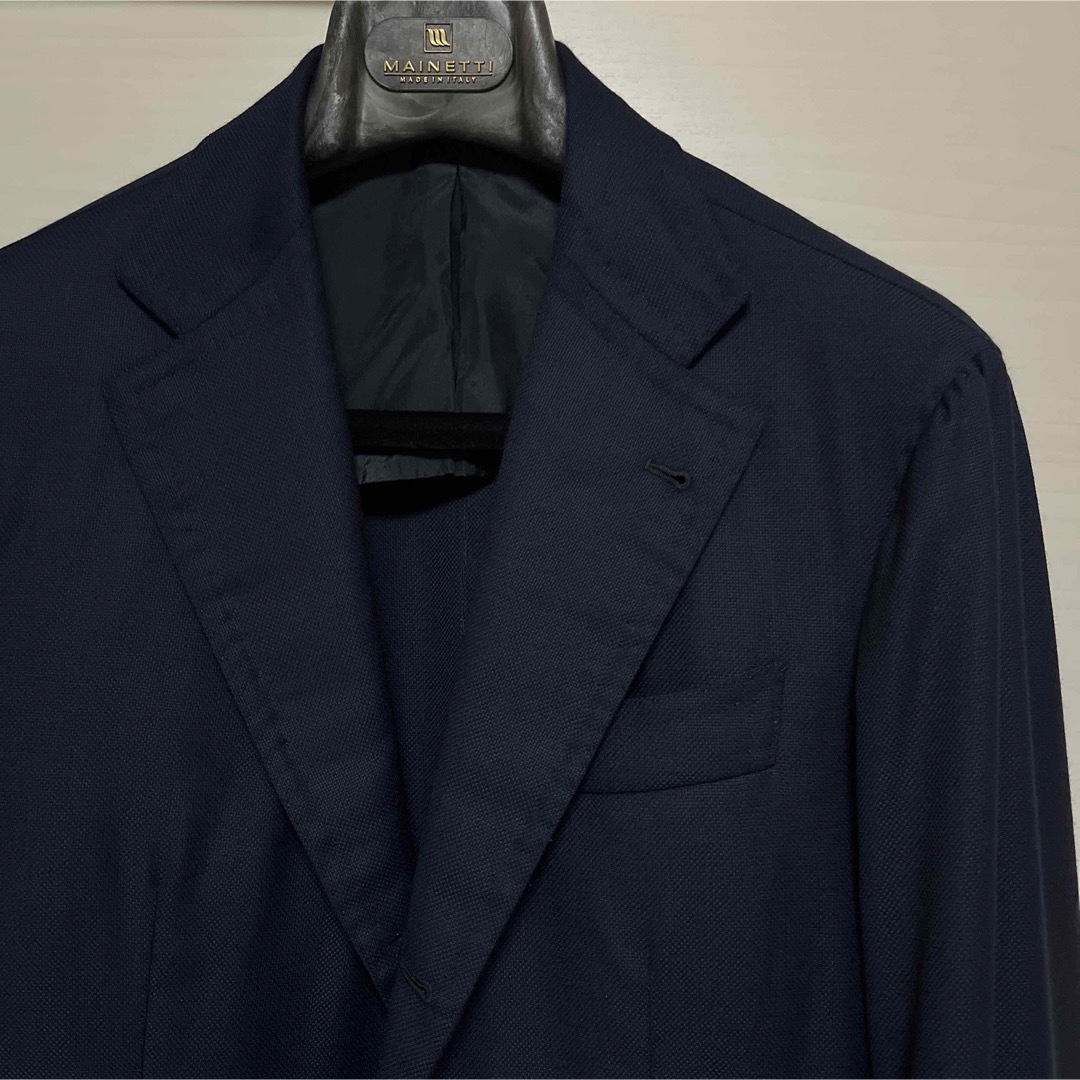 BEAMS F - アルフォンソシリカ ネイビー ホップサック ジャケットの