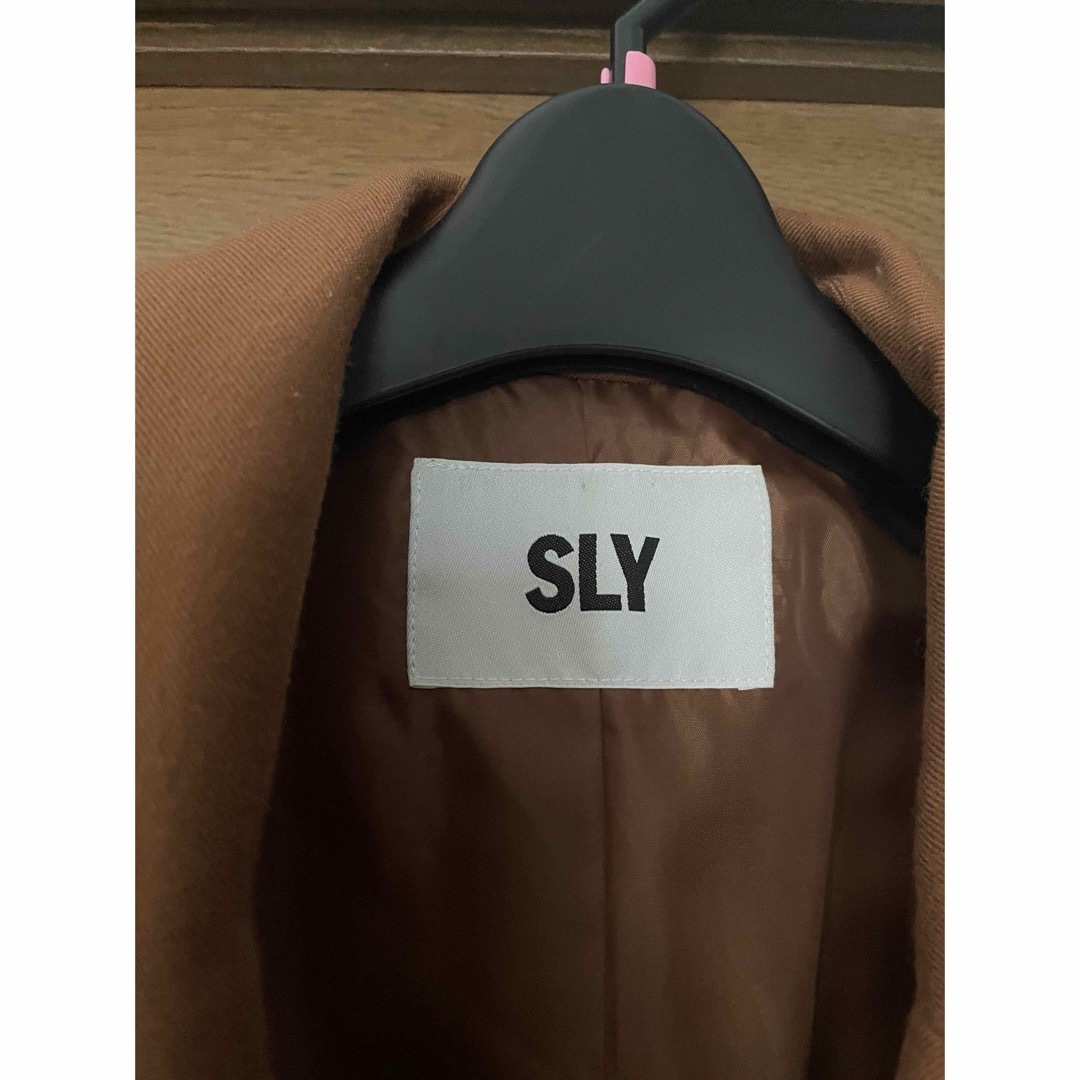 SLY(スライ)のSLY チェスターコート ロングコート ブラウン レディースのジャケット/アウター(チェスターコート)の商品写真