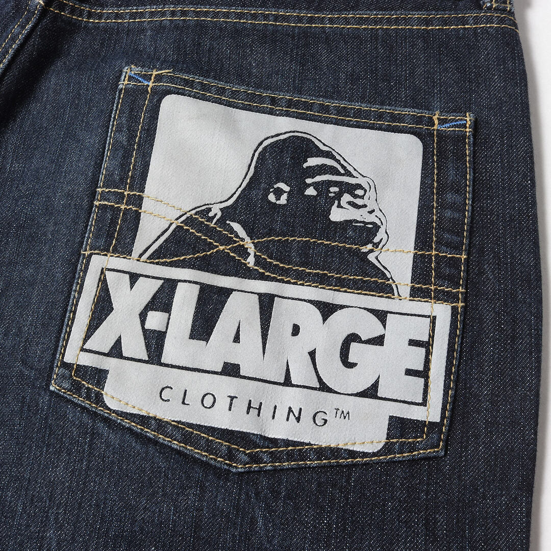 X-LARGE/エクストララージ ストレートデニムパンツ XL インディゴ