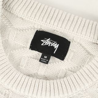 STUSSY ステューシー ニット サイズ:M 22AW Sロゴ 総柄 コットン ...