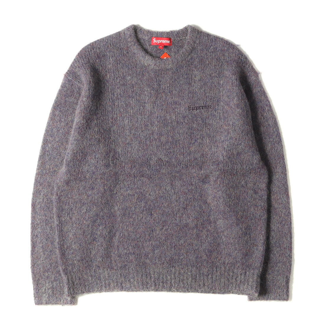 Supreme シュプリーム モヘア ニット サイズ:M22AW クルーネック セーター Mohair Sweater パープルメランジ トップス  カジュアル 長袖 【メンズ】 | フリマアプリ ラクマ