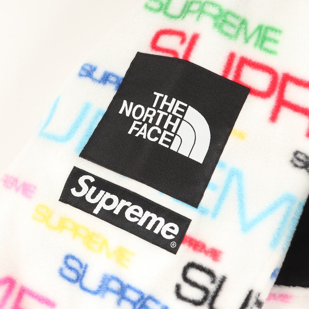 Supreme the north face フリース 白　シュプリーム