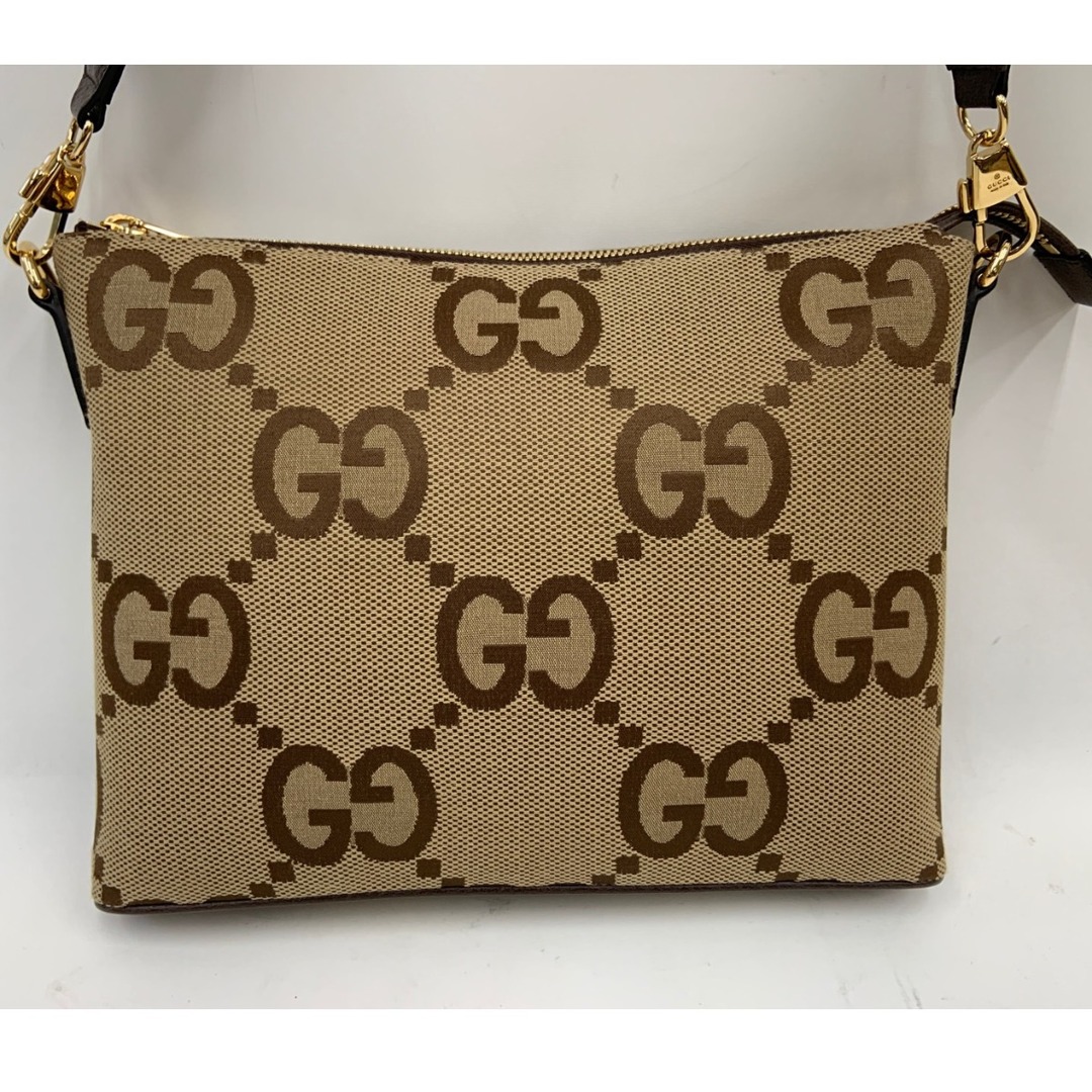 Gucci(グッチ)の〇〇GUCCI グッチ ジャンボGG メッセンジャーバッグ 2WAYバッグ 699130  ベージュ レディースのバッグ(その他)の商品写真