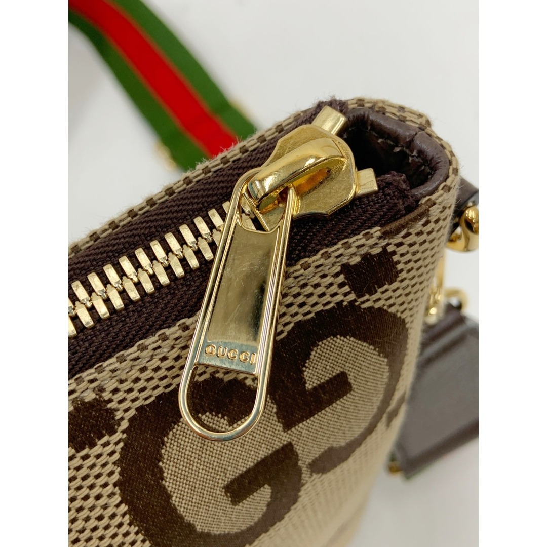 Gucci(グッチ)の〇〇GUCCI グッチ ジャンボGG メッセンジャーバッグ 2WAYバッグ 699130  ベージュ レディースのバッグ(その他)の商品写真