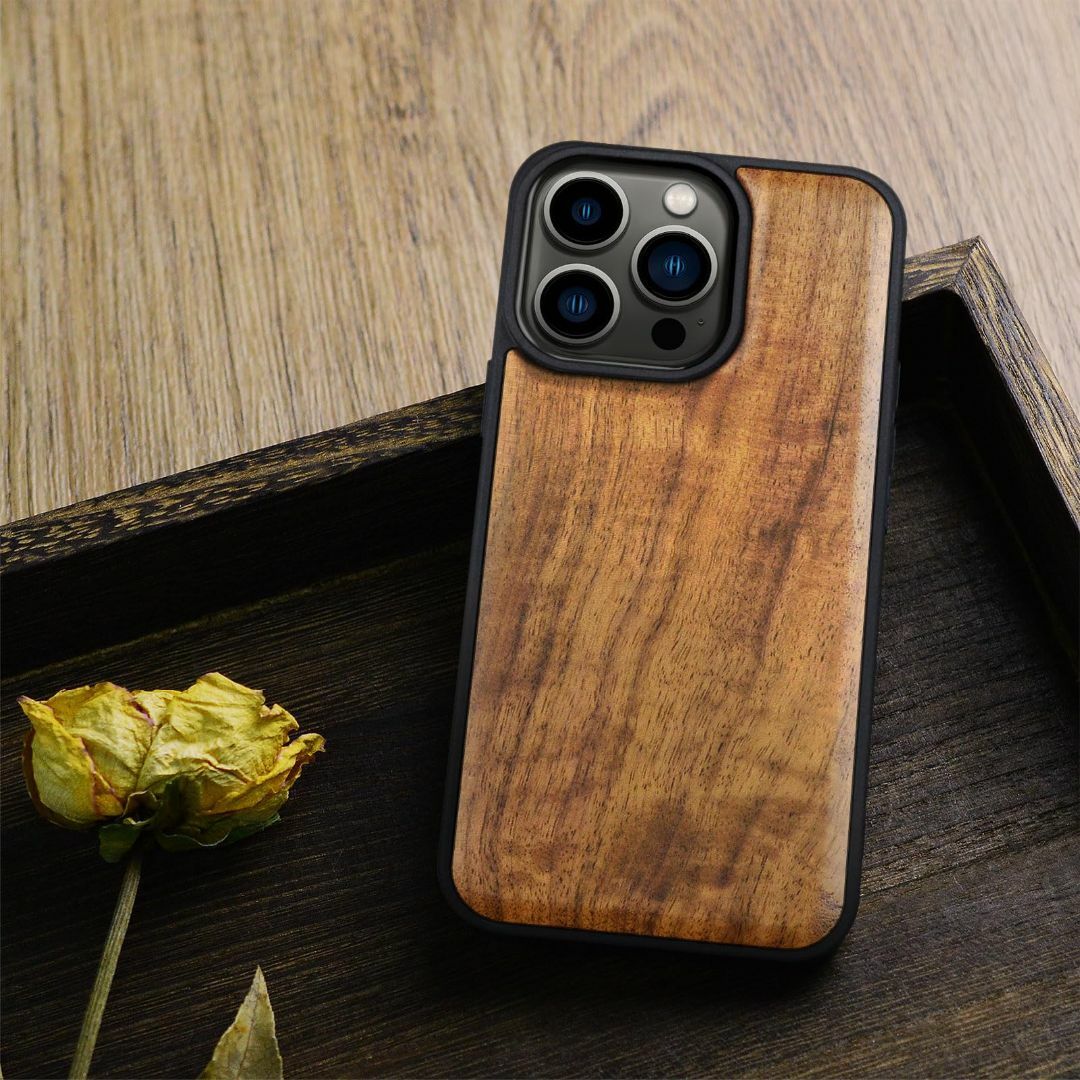 Carveit 木製 iPhone 15 Pro 用 ケース,[天然木+TPUシの通販 by たかだ ...