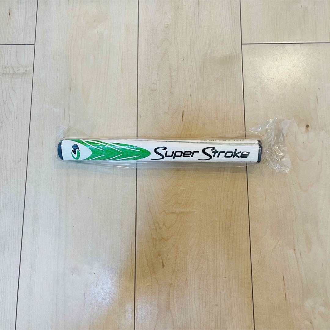 SuperStroke(スーパーストローク)の【新品】ゴルフ グリップ パター スーパーストローク SLIM 2.0  白×緑 スポーツ/アウトドアのゴルフ(その他)の商品写真