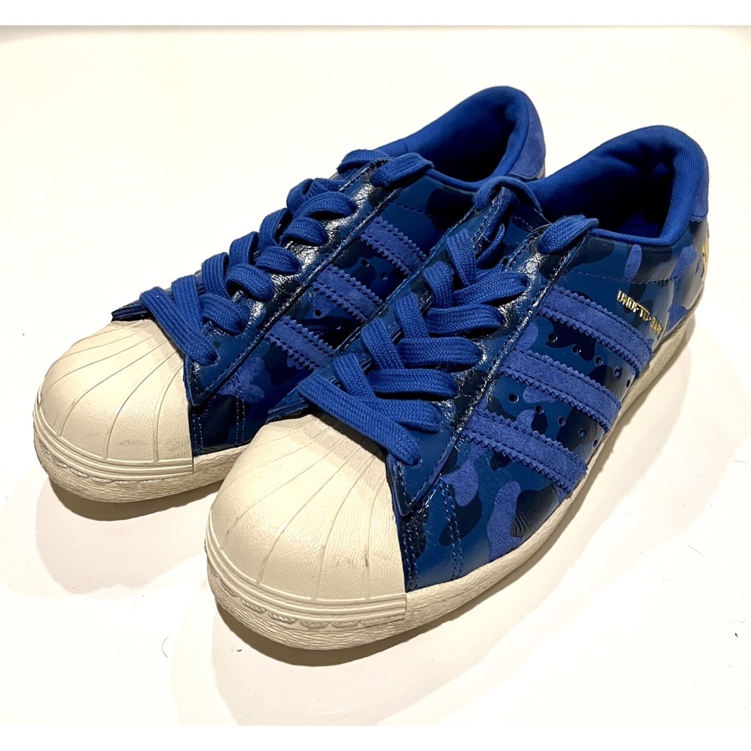 A BATHING APE BAPE Undftd adidas Superstar Blue Camo by