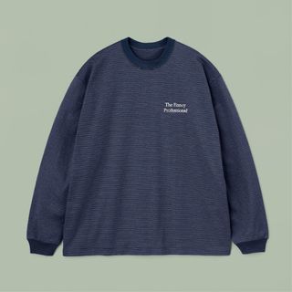 ワンエルディーケーセレクト(1LDK SELECT)のL/S BORDER T-SHIRTS (NAVY × WHITE) XL(Tシャツ(長袖/七分))