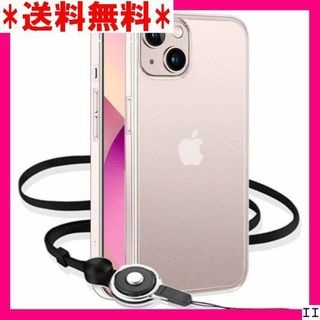 ST12 ストラップ 三本付き iphone 13 カバー PU クリア 408(モバイルケース/カバー)