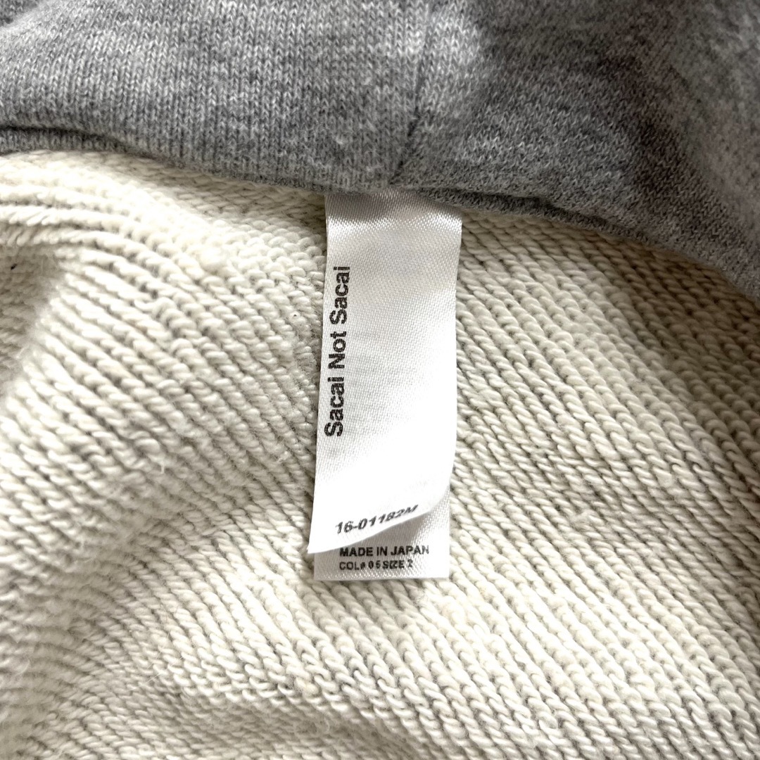 Sacai サカイ Fragment フラグメント ジップ スウェット パーカー