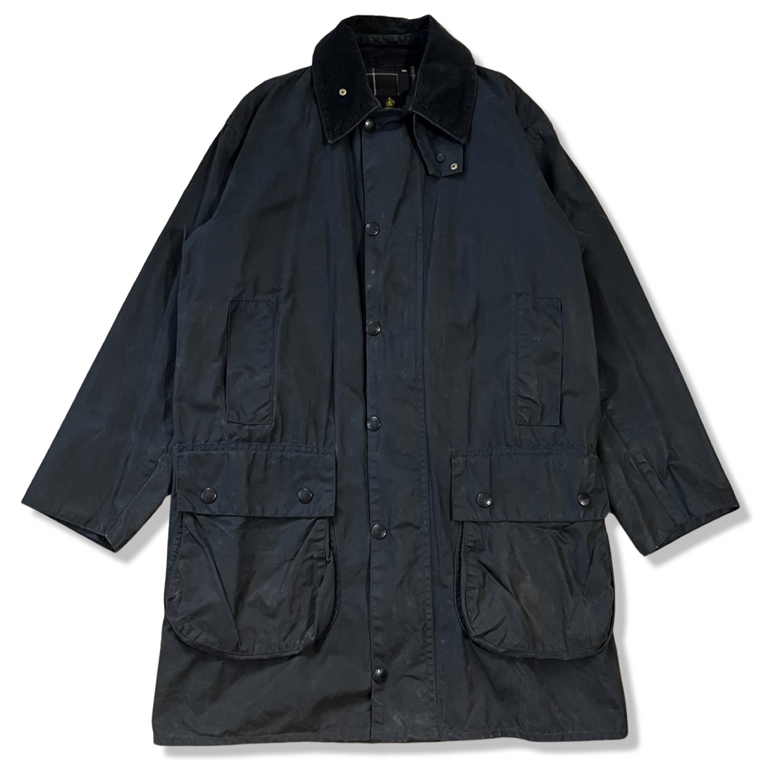 【88年製】Barbour ボーダー オイルドジャケット C36 ネイビー