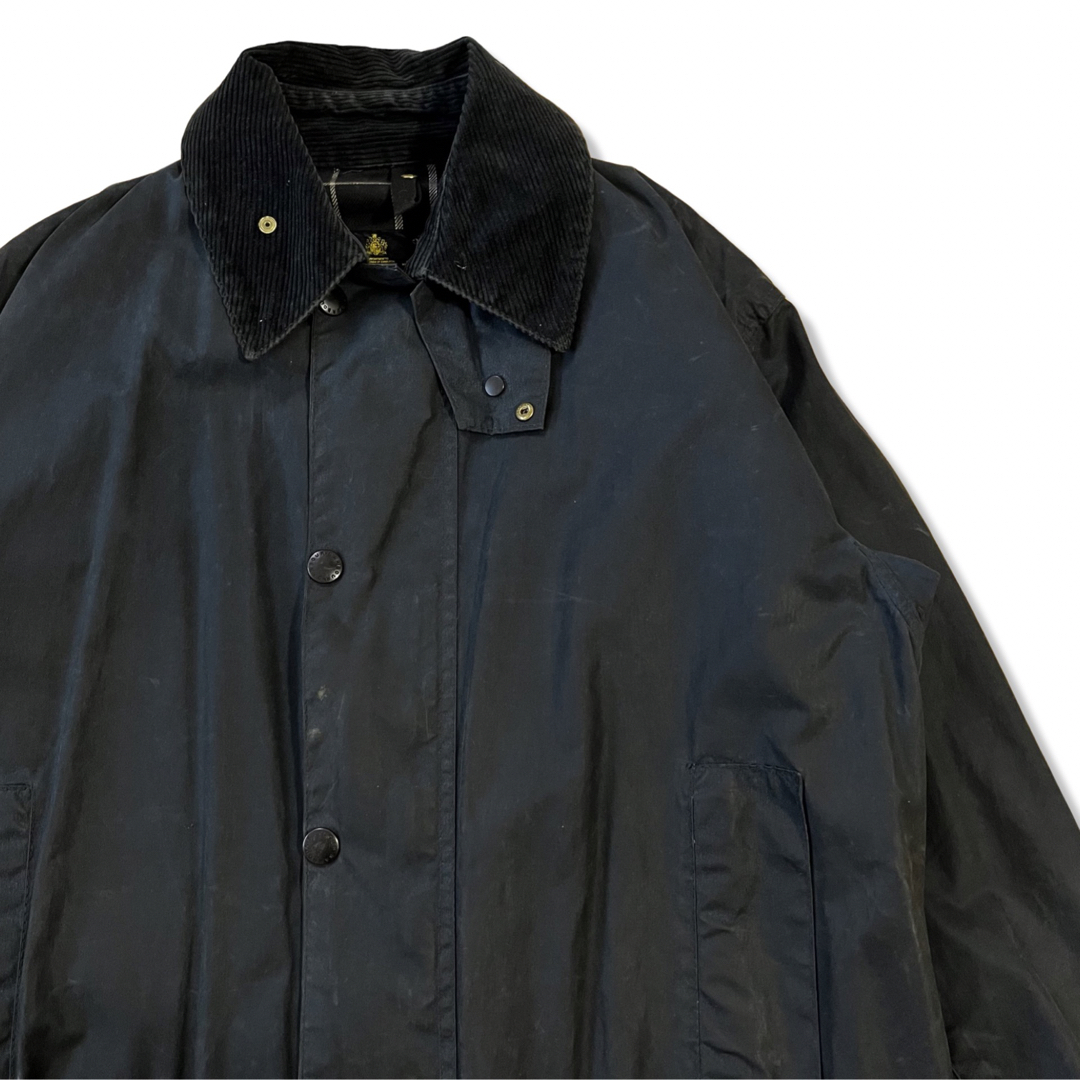 【88年製】Barbour ボーダー オイルドジャケット C36 ネイビー