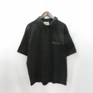  ESSENTIALS by FEAR OF GOD LOGO S/S POLO BLACK(ポロシャツ)