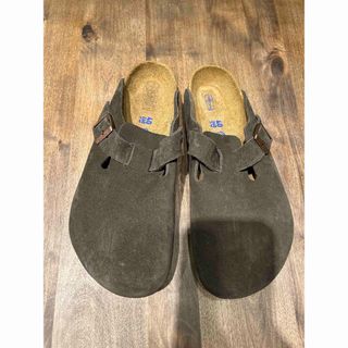 ビルケンシュトック(BIRKENSTOCK)の新品　ビルケン　ボストン　ダークブラウン　40(スリッポン/モカシン)