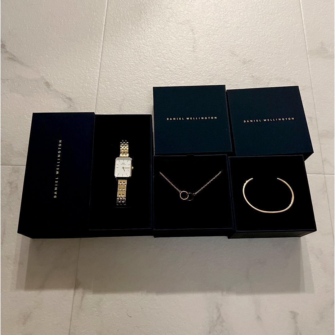 ファッション小物【新品未使用】Daniel Wellington 腕時計 3点セットQUADRO