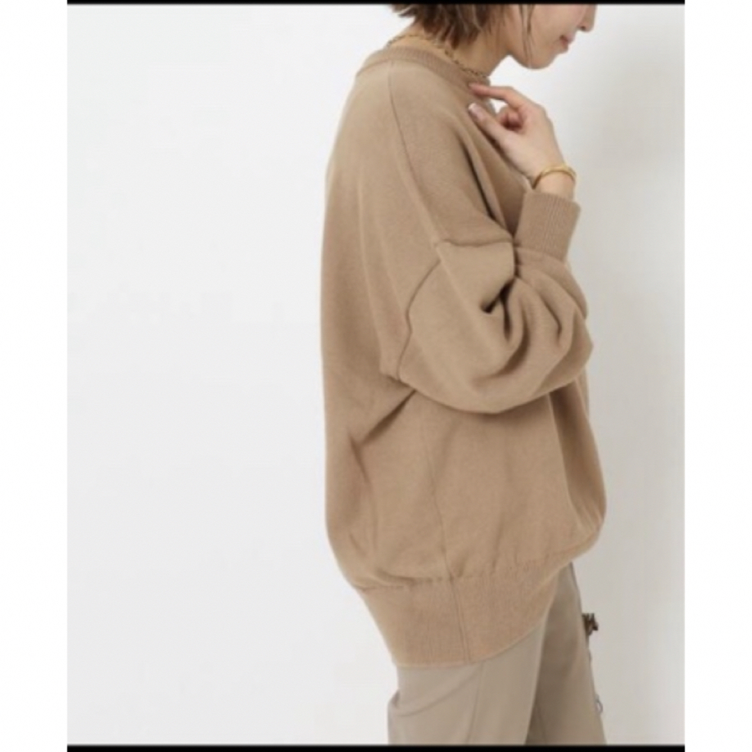 ドゥーズィエムクラス　EVERYDAY BASIC KNITブラウンD 1