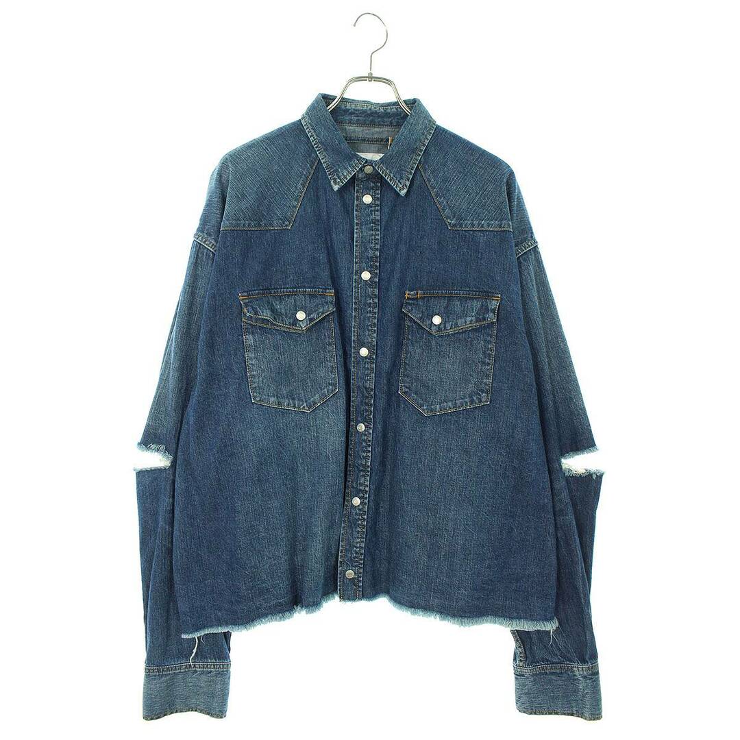 doublet - ダブレット 23AW CUT OFF OVERSIZED DENIM SHIRT ...